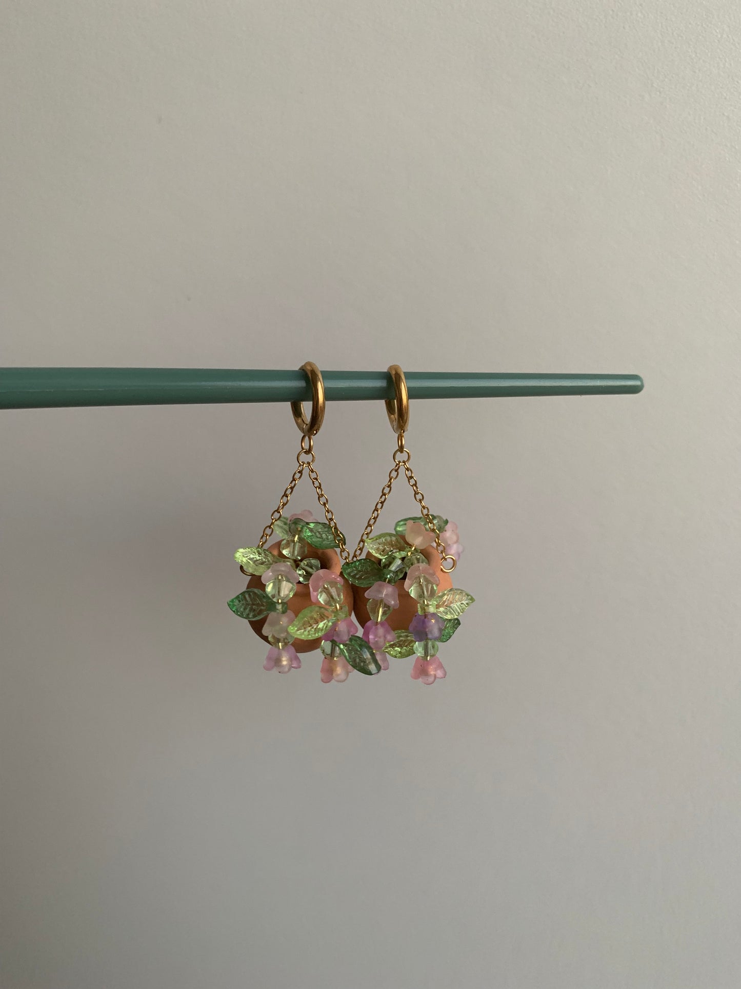 *Spring Sale* Mini Flower Planter Earrings