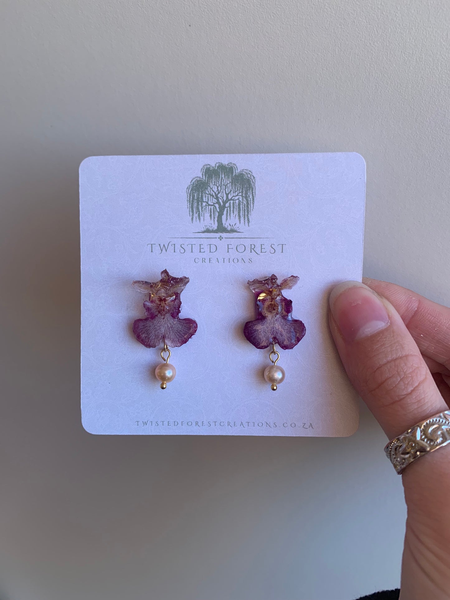 ‘Dancing Lady’ Orchid Studs