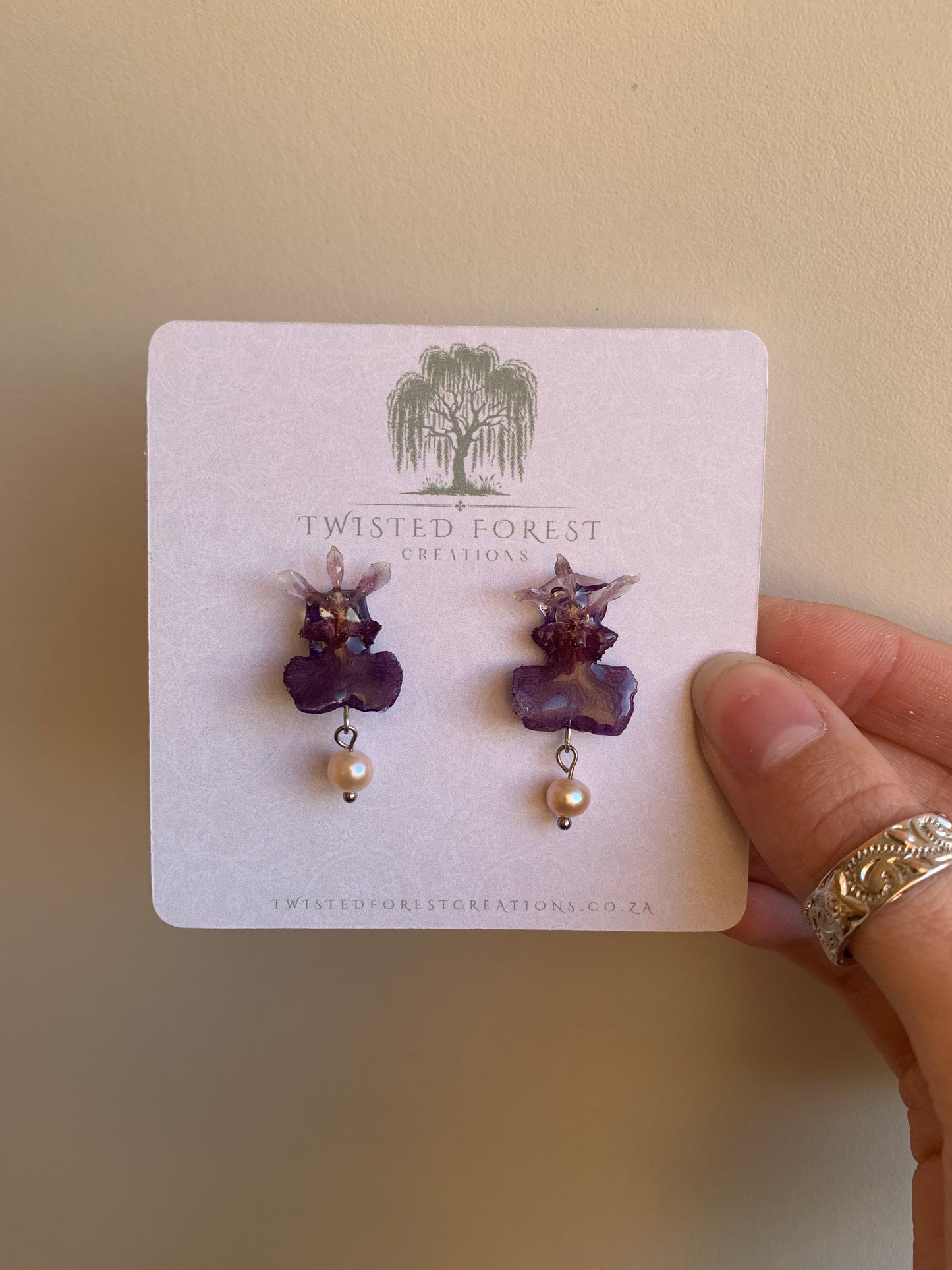 ‘Dancing Lady’ Orchid Studs