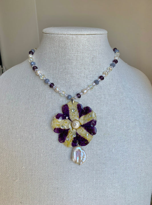 Petunia Pearl Necklace