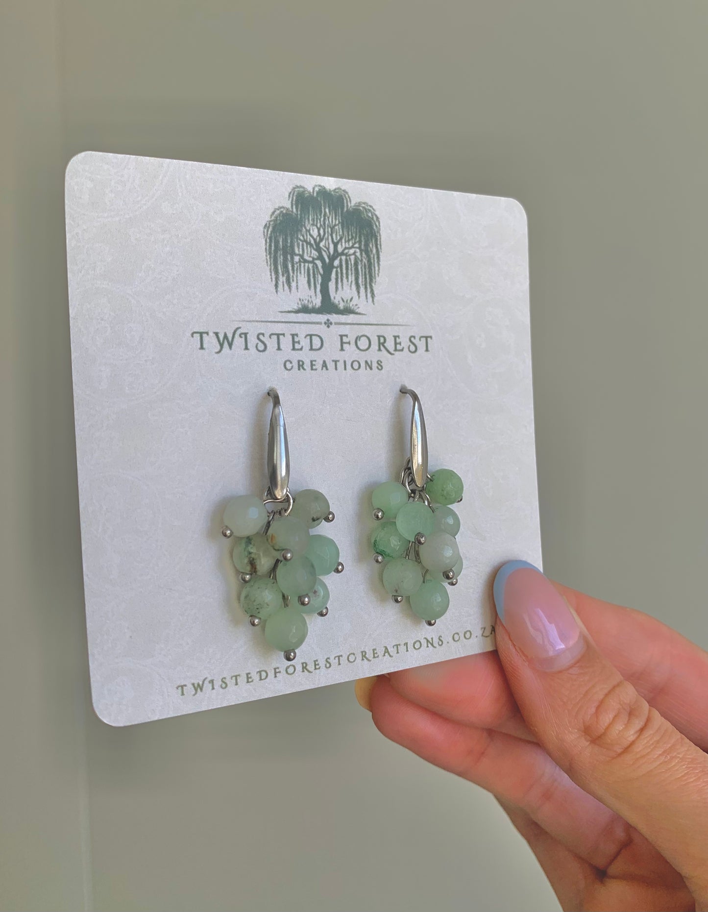 Gemstone Grapes Earrings
