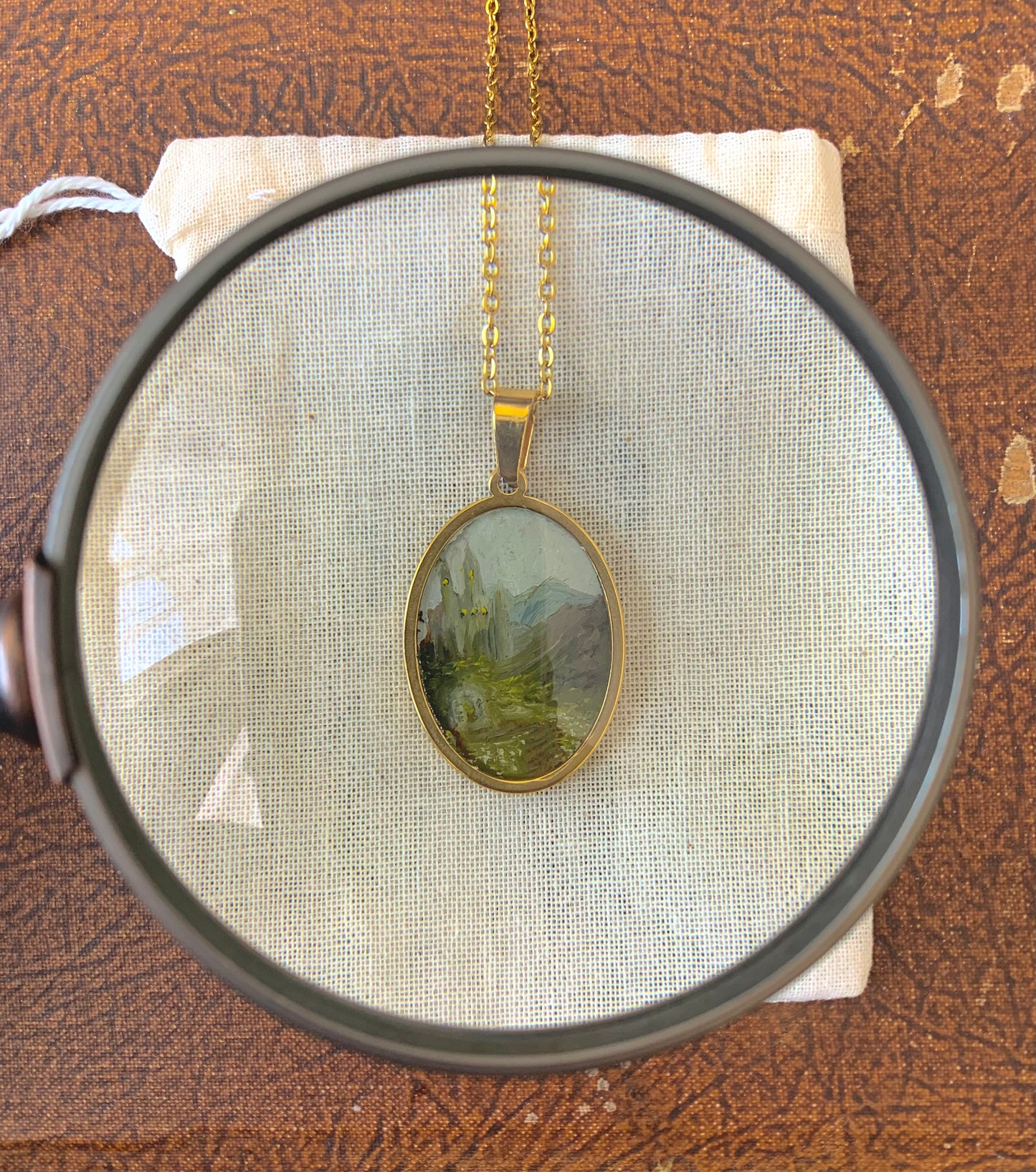 ‘Montécourt’ Mini Painting Necklace