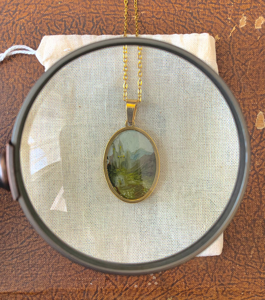 ‘Montécourt’ Mini Painting Necklace