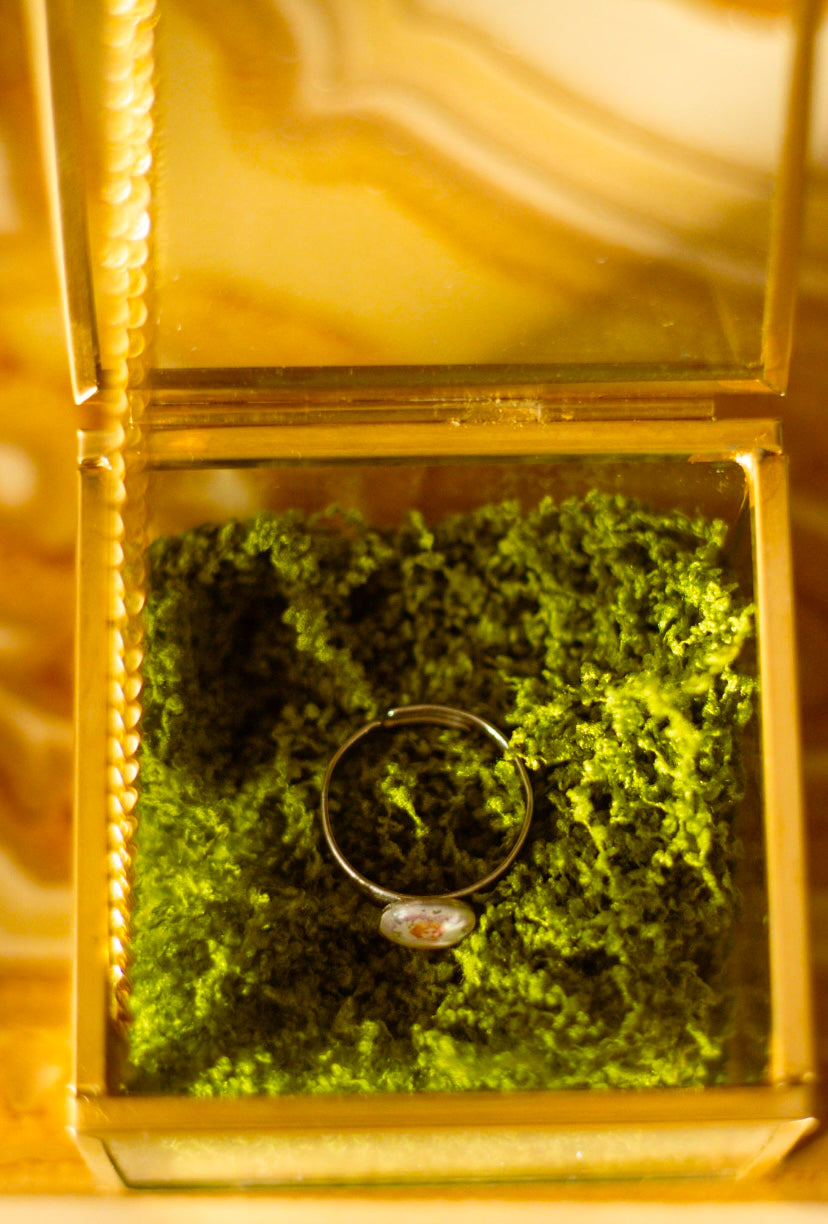 Floral Cherub Ring