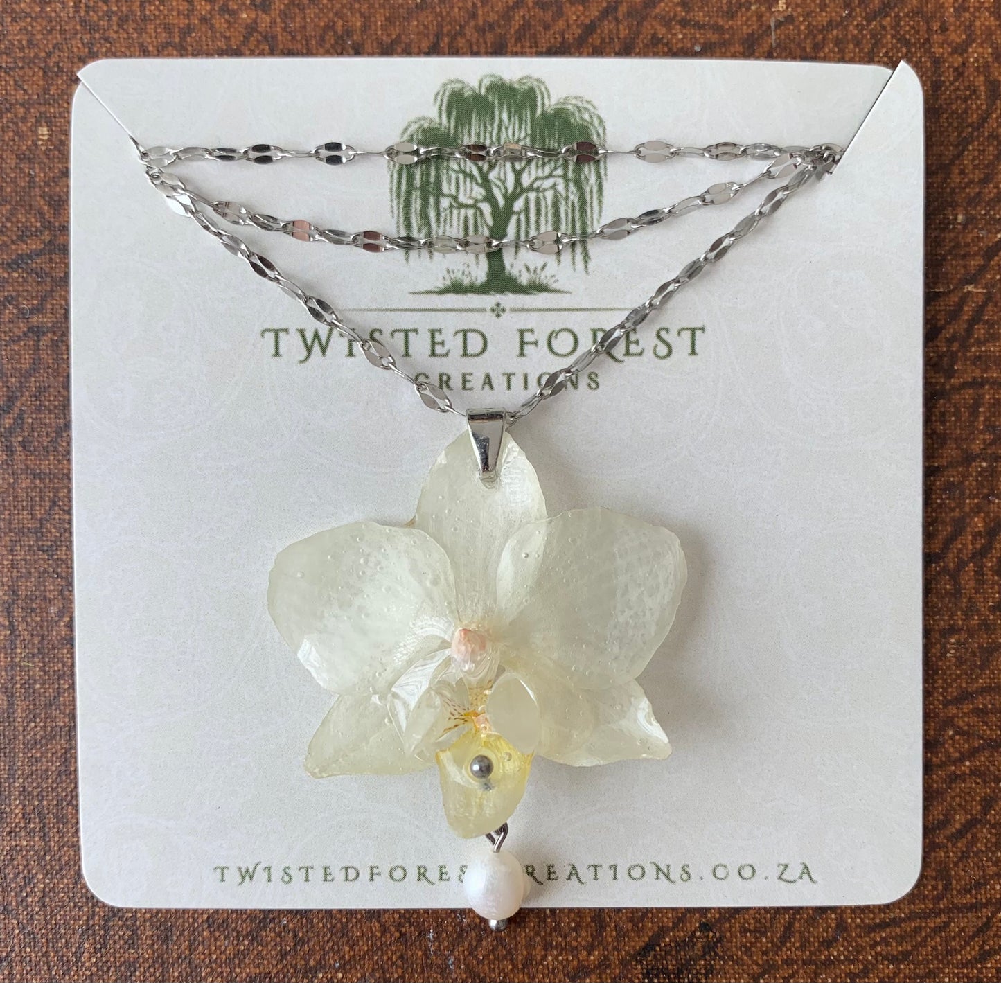 Snow Orchid Necklace