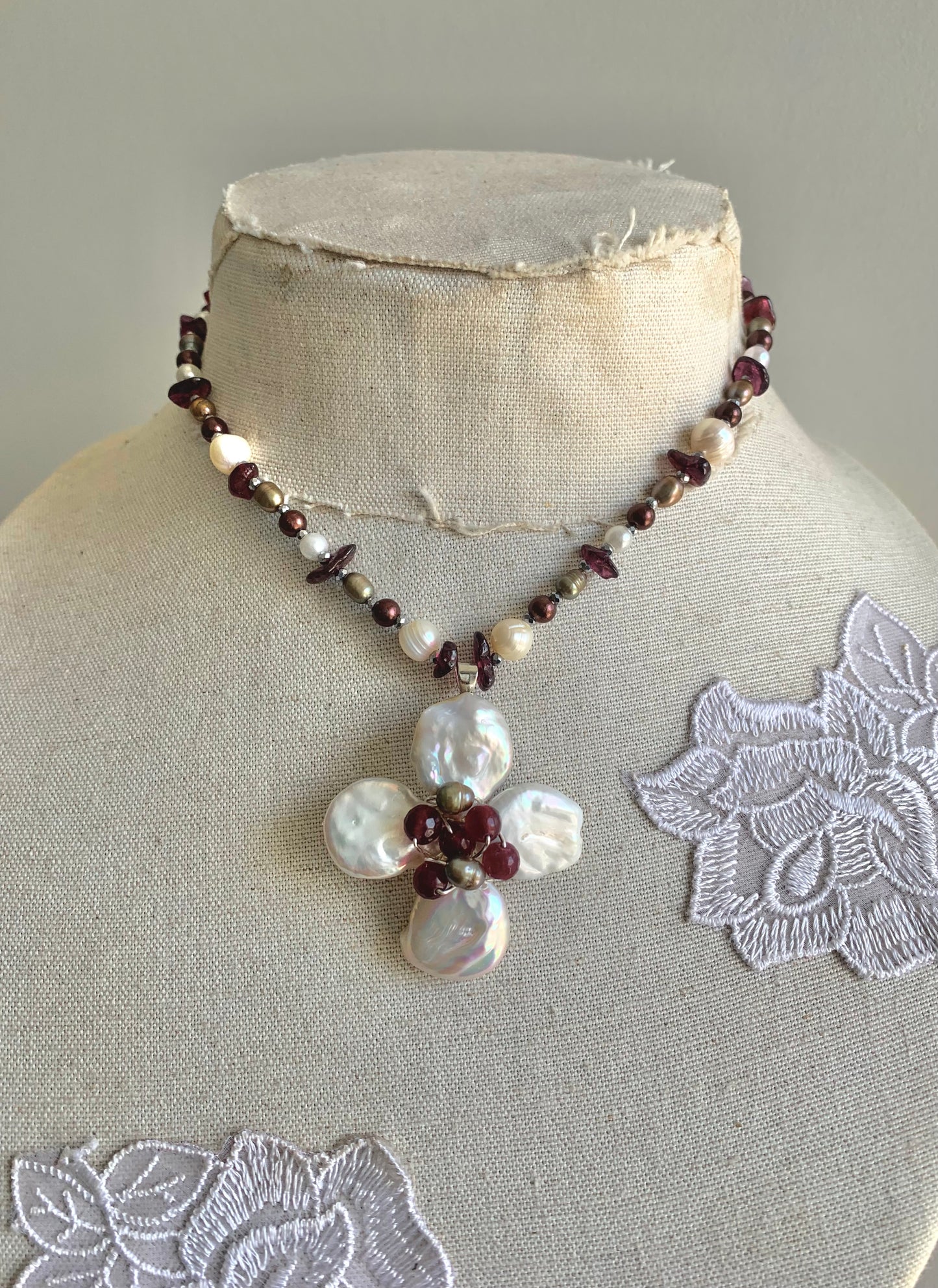 Pearl Flower Necklace