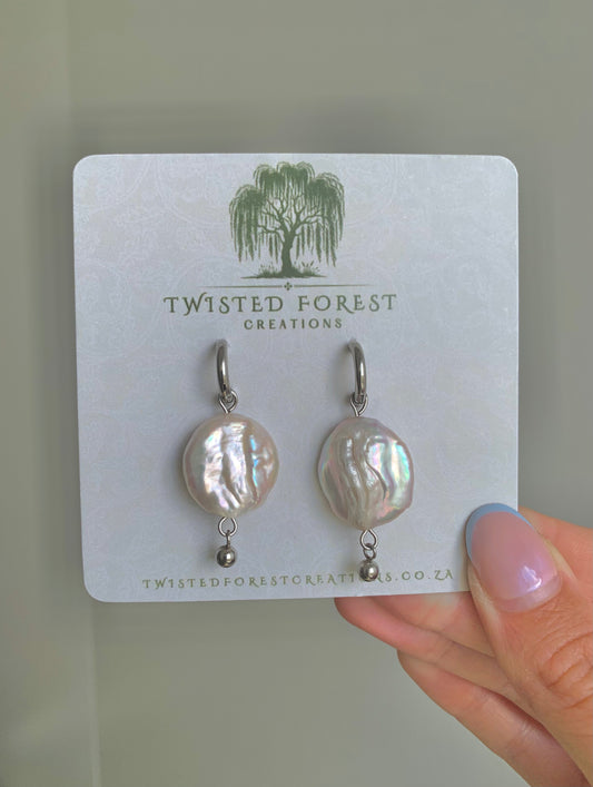 Mermaid Coin Hoops