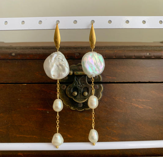 Pearl Droplet Earrings