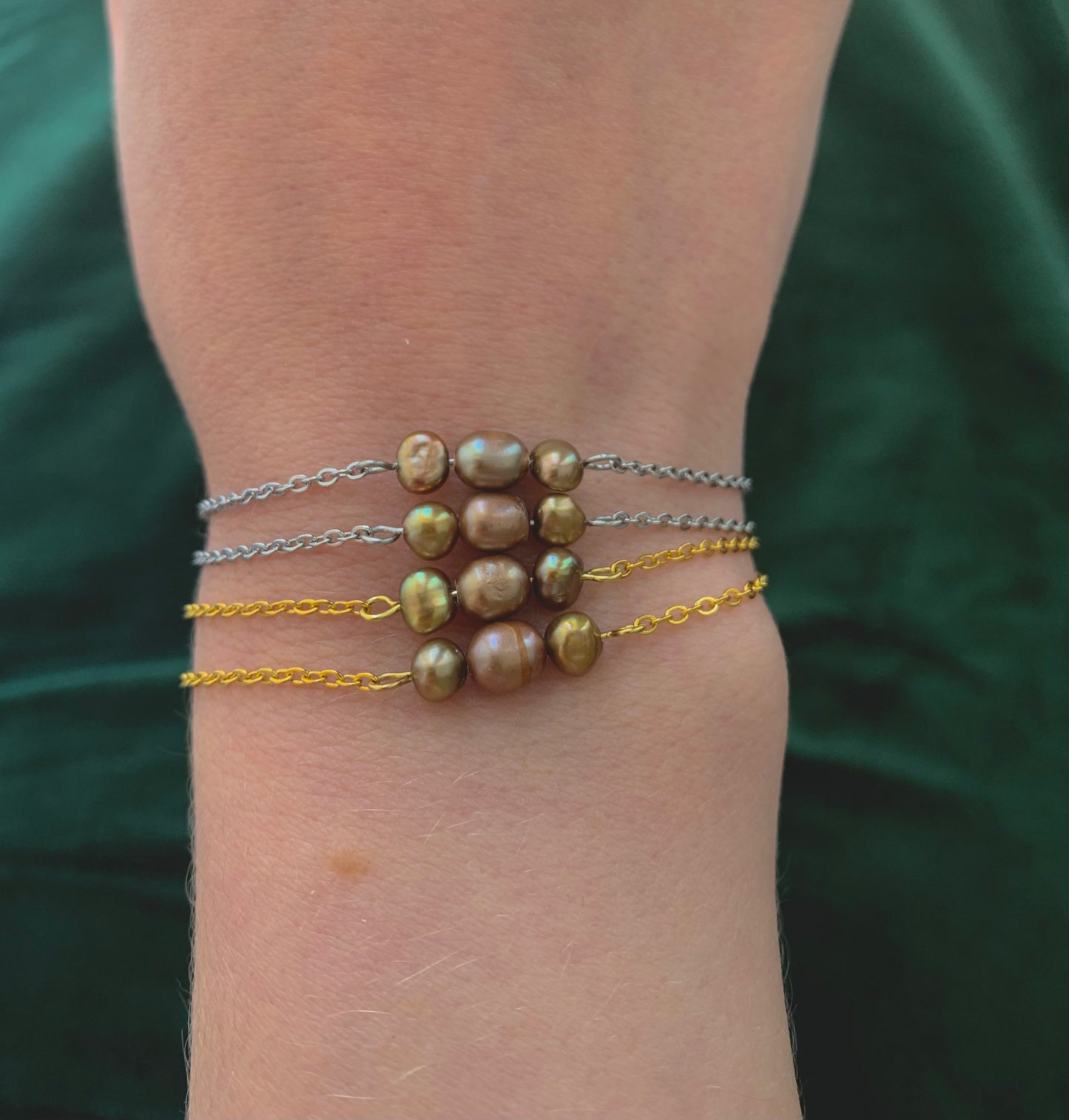 Pearl Trinity Bracelet