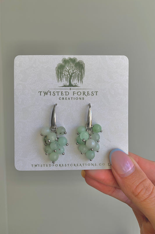 Gemstone Grapes Earrings