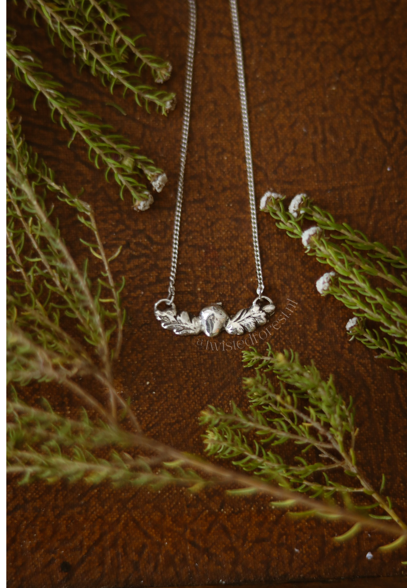 Oak Leaf & Acorn Necklace