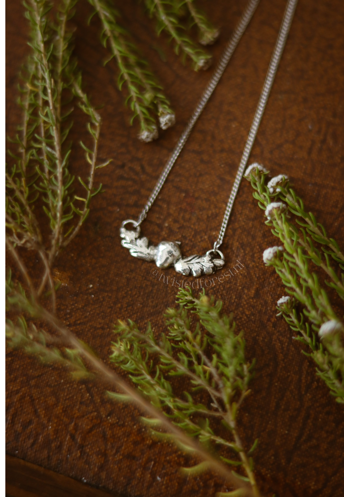 Oak Leaf & Acorn Necklace