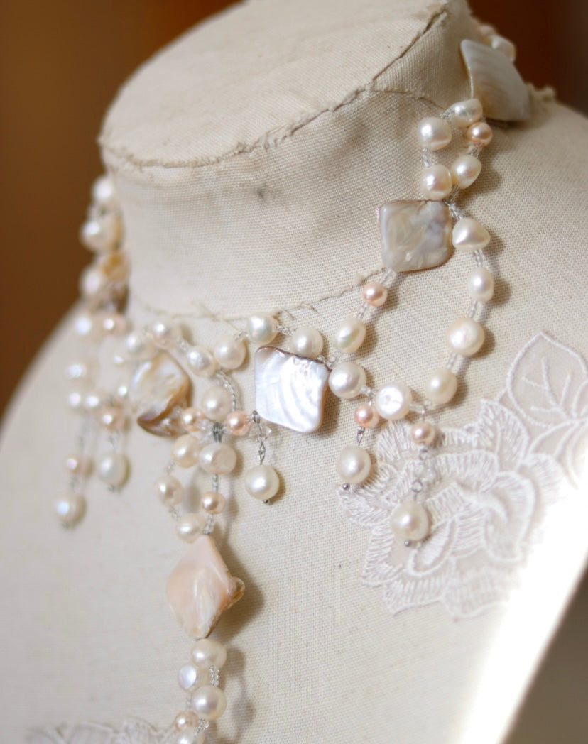 ‘Treasure of the Deep’ Freshwater Pearl & Seashell Necklace